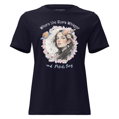 Where the Stars Whisper Women's Relaxed Graphic Print Bella + Canvas T-Shirt  DAME BOHEME