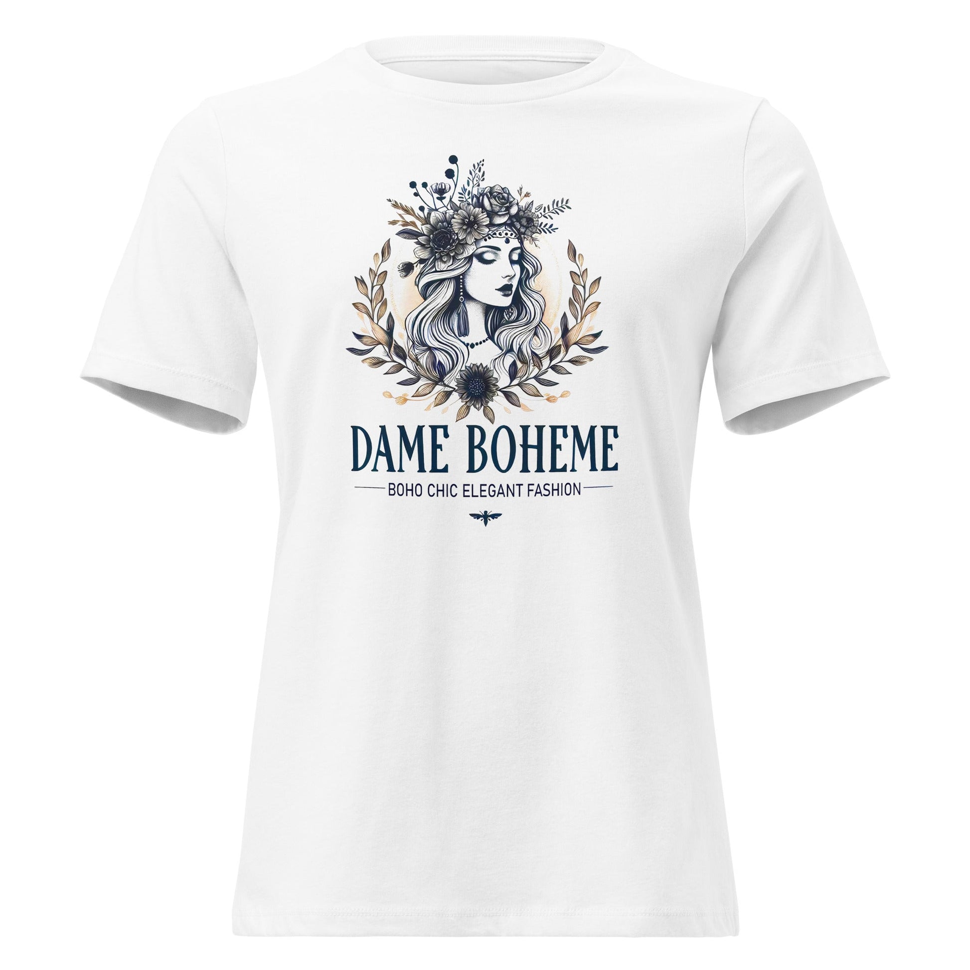 Dame Boheme Logo Women's Vintage Graphic T-Shirt  DAME BOHEME