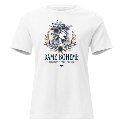 Dame Boheme Logo Women's Vintage Graphic T-Shirt  DAME BOHEME