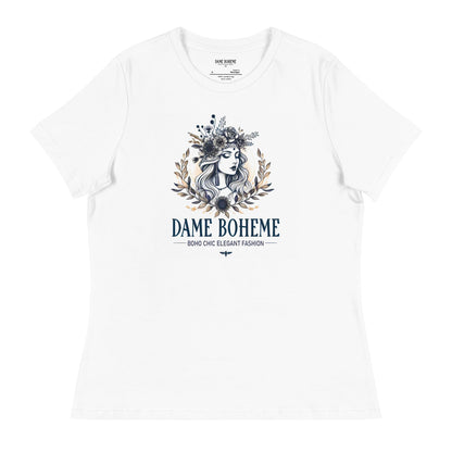 Dame Boheme Logo Women's Vintage Graphic T-Shirt  DAME BOHEME